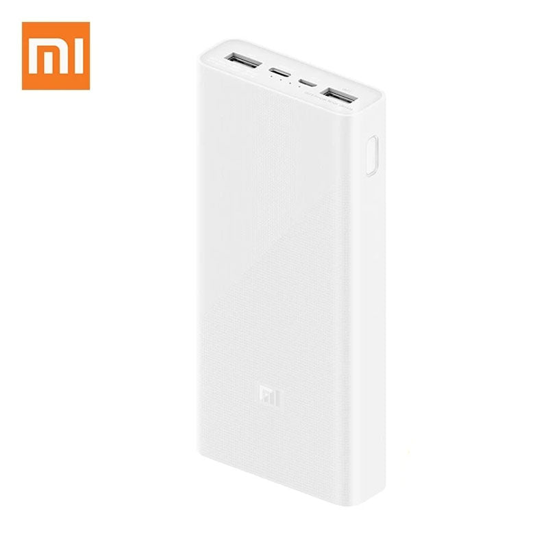 Mi Power Bank 3 20000mah With 2-way Usb-c Pd Qc 3.0 Fast Charging