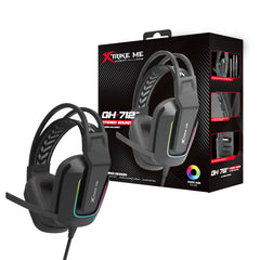 XTRIKE ME GH712 RGB GAMING HEADSET WITH NOISE REDUCTION MICROPHONE BLACK/WHITE