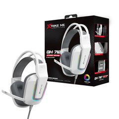 XTRIKE ME GH712 RGB GAMING HEADSET WITH NOISE REDUCTION MICROPHONE BLACK/WHITE